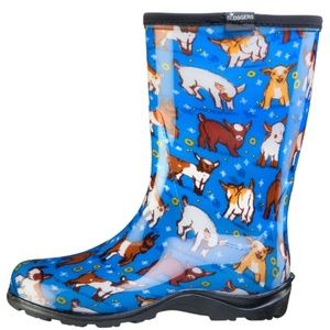 NWT- Sloggers Sky Blue Goat Boots